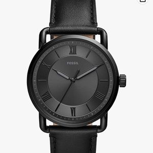 Fossil Men's Copeland Stainless Steel and Leather Casual Quartz Watch